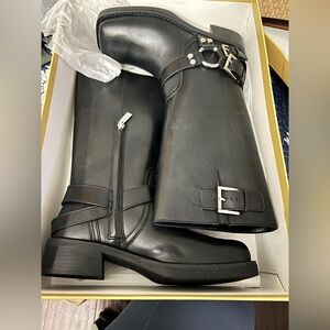 MICHAEL MICHAEL KORSCrosby Leather Moto Boot NIB size 8M